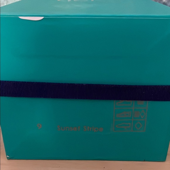 Tieks by Gavrieli Teal Box with Navy Flower - Picture 3 of 5